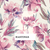 A picture of a pink floral background with a pantone card that says 'Hastings'.